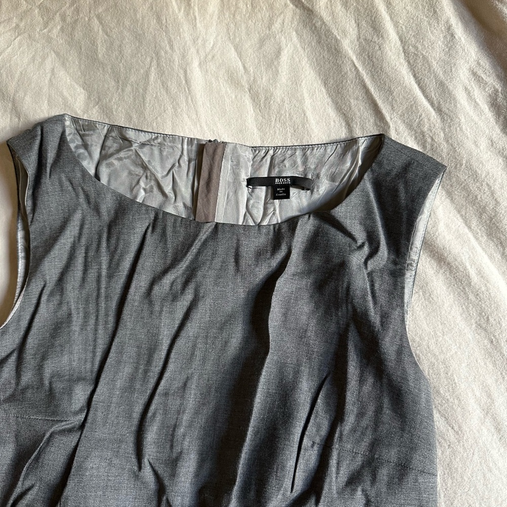 Hugo Boss Charcoal Sleeveless Dress